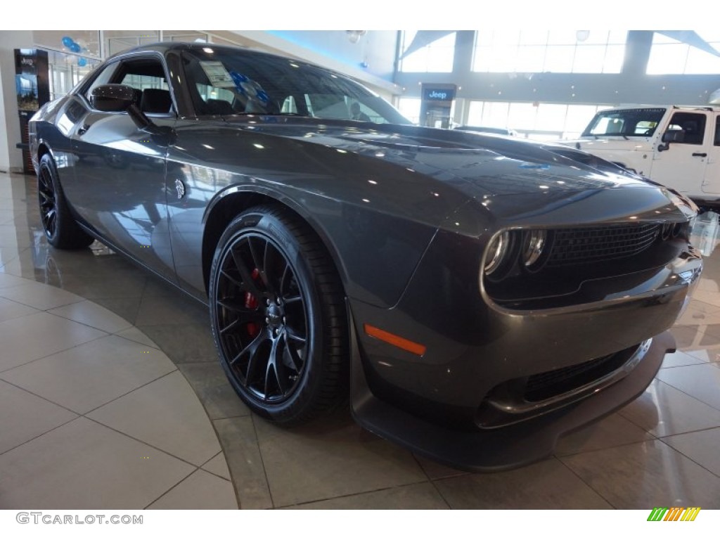 Granite Crystal Metallic 2015 Dodge Challenger SRT Hellcat Exterior Photo #101308017