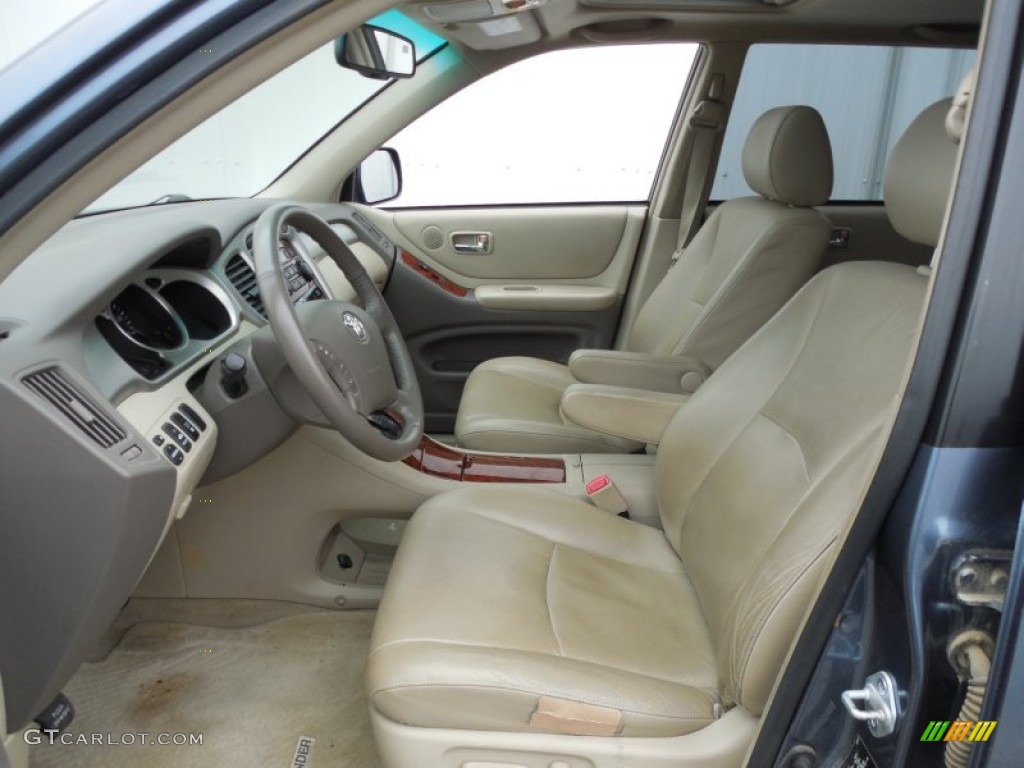 Ivory Beige Interior 2007 Toyota Highlander V6 4WD Photo #101309952