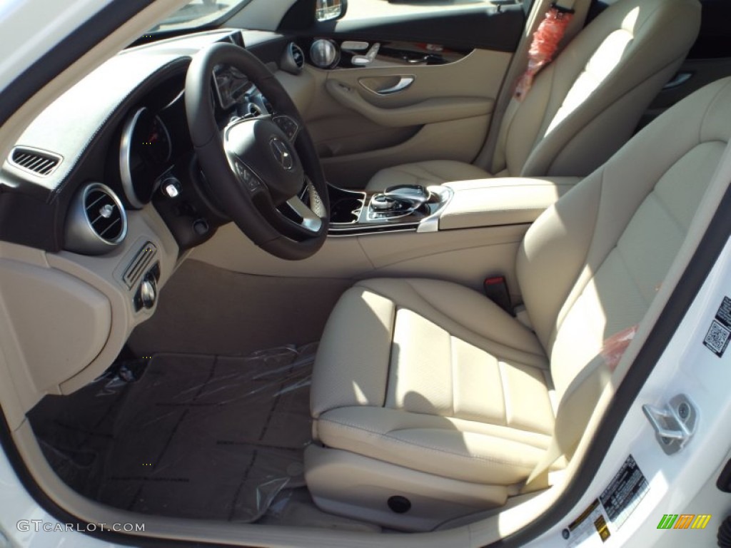 Almond Beige/Mocha Interior 2015 Mercedes-Benz C 300 Photo #101310098