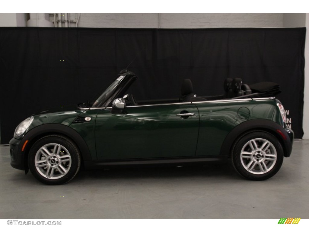 2015 Convertible Cooper - British Racing Green II Metallic / Leather/Cloth Polar Beige photo #4