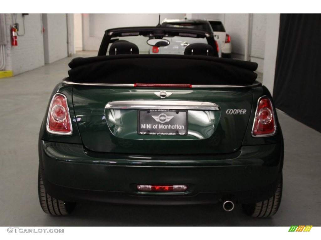 2015 Convertible Cooper - British Racing Green II Metallic / Leather/Cloth Polar Beige photo #6