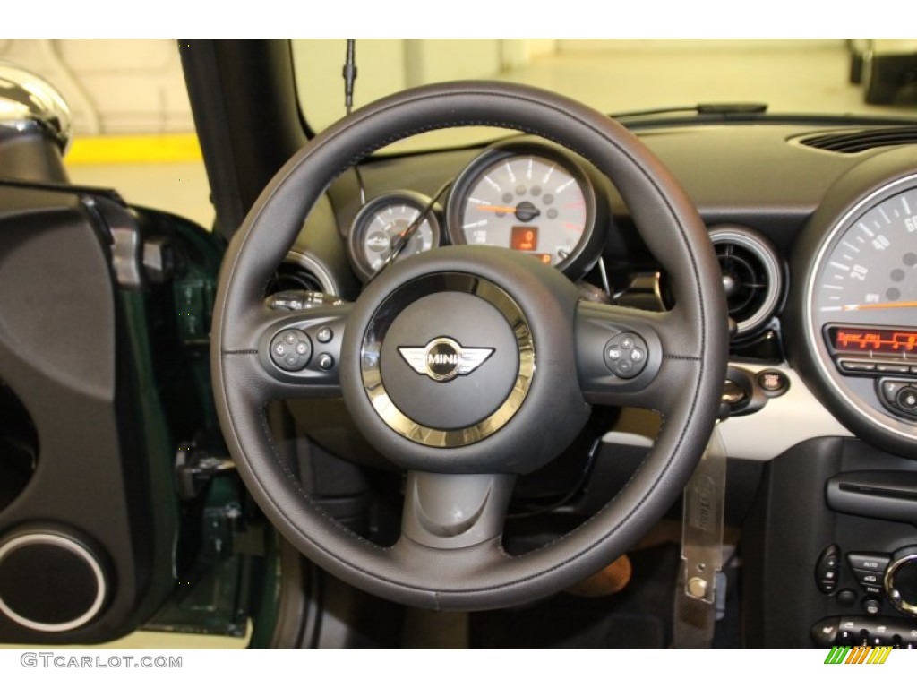 2015 Convertible Cooper - British Racing Green II Metallic / Leather/Cloth Polar Beige photo #16