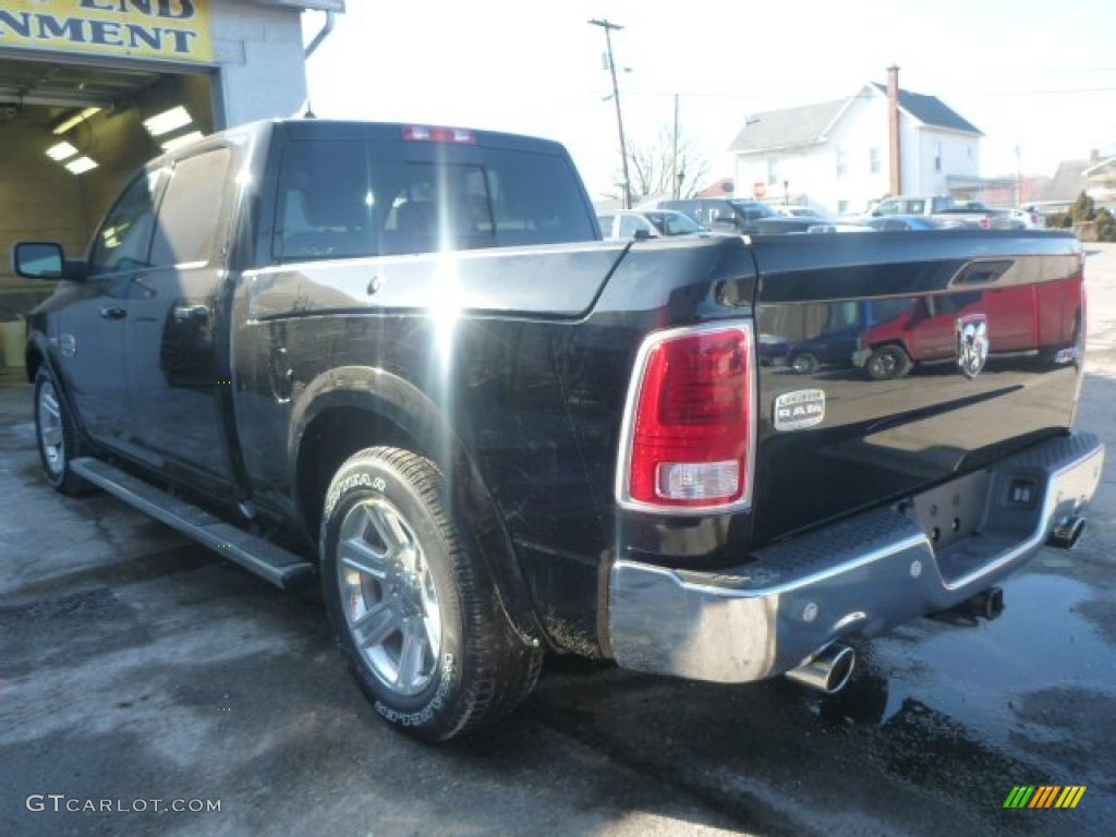 2015 1500 Laramie Long Horn Crew Cab 4x4 - Black / Black/Cattle Tan photo #3