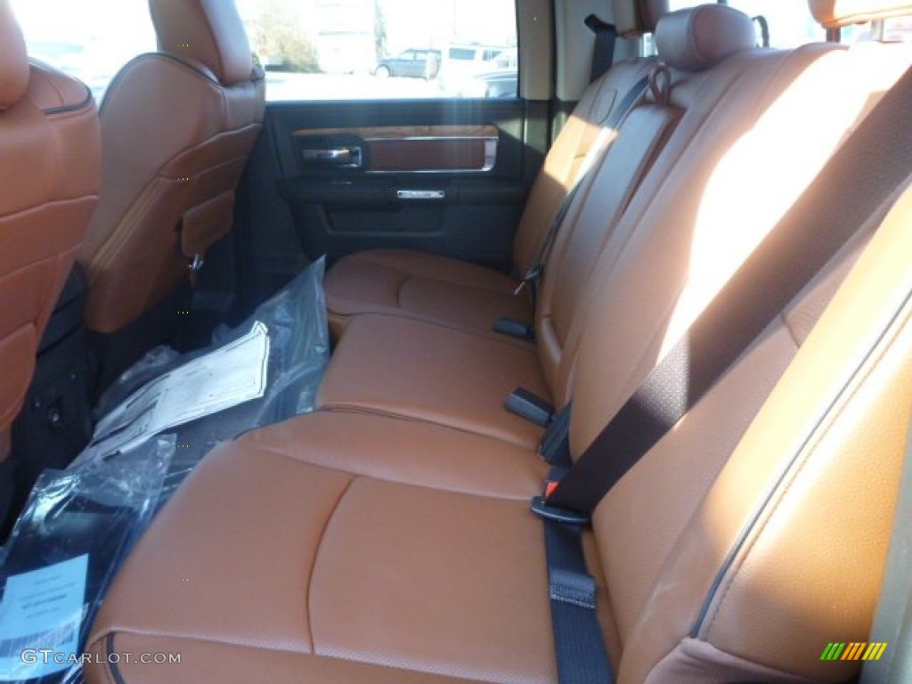 Black/Cattle Tan Interior 2015 Ram 1500 Laramie Long Horn Crew Cab 4x4 Photo #101313057