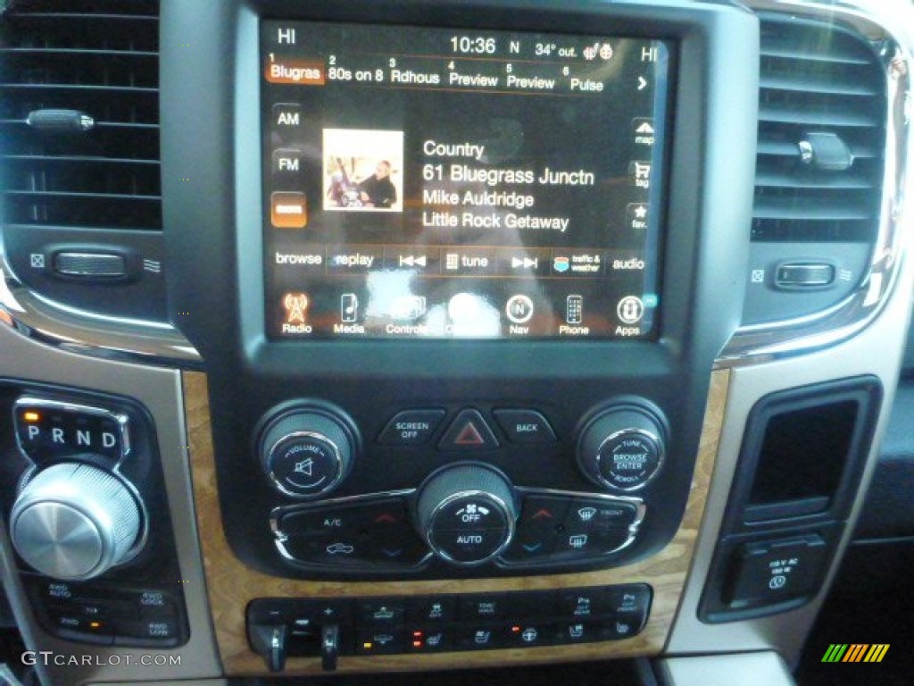 2015 Ram 1500 Laramie Long Horn Crew Cab 4x4 Controls Photo #101313198