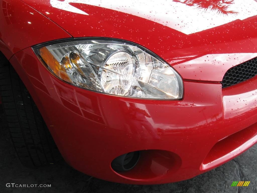 2007 Eclipse GS Coupe - Pure Red / Dark Charcoal photo #7