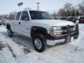 2001 Summit White Chevrolet Silverado 2500HD LS Extended Cab 4x4  photo #2