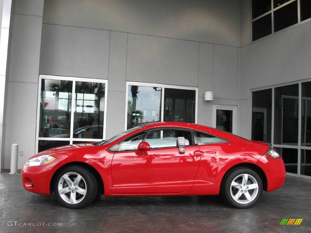 2007 Eclipse GS Coupe - Pure Red / Dark Charcoal photo #9