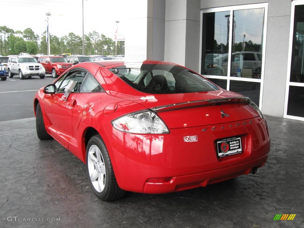 2007 Eclipse GS Coupe - Pure Red / Dark Charcoal photo #10