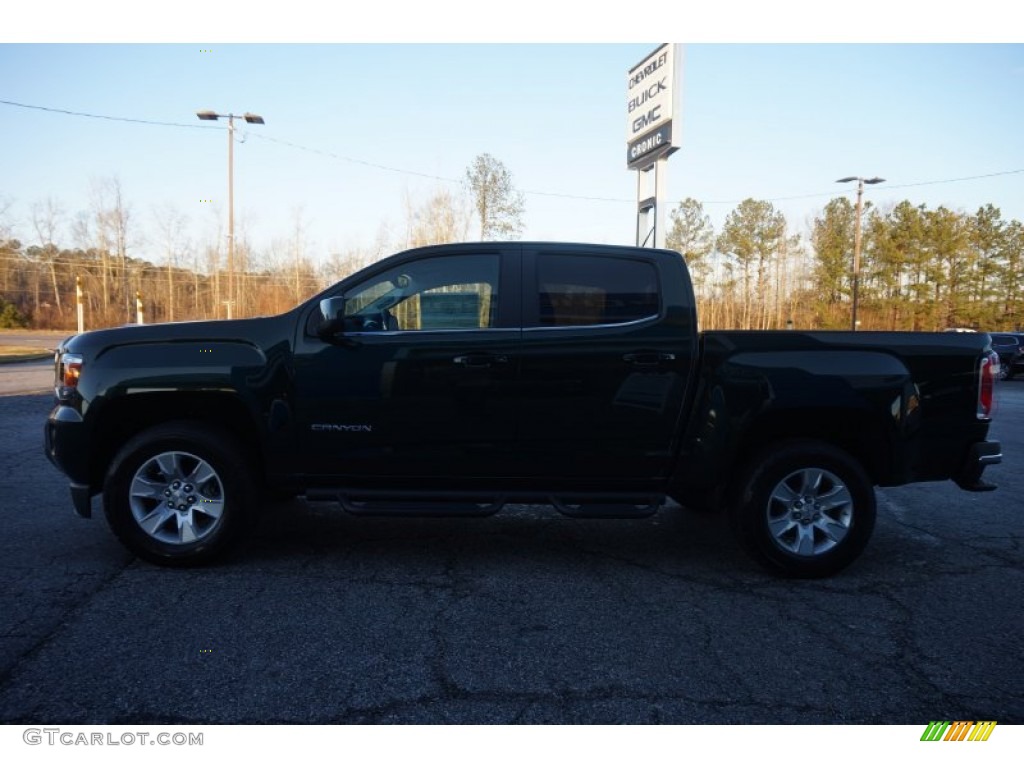2015 Canyon SLE Extended Cab - Emerald Green Metallic / Jet Black photo #4