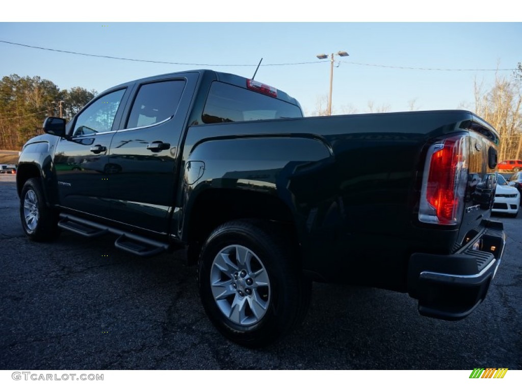 2015 Canyon SLE Extended Cab - Emerald Green Metallic / Jet Black photo #5