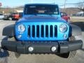 2015 Hydro Blue Pearl Jeep Wrangler Sport 4x4  photo #8