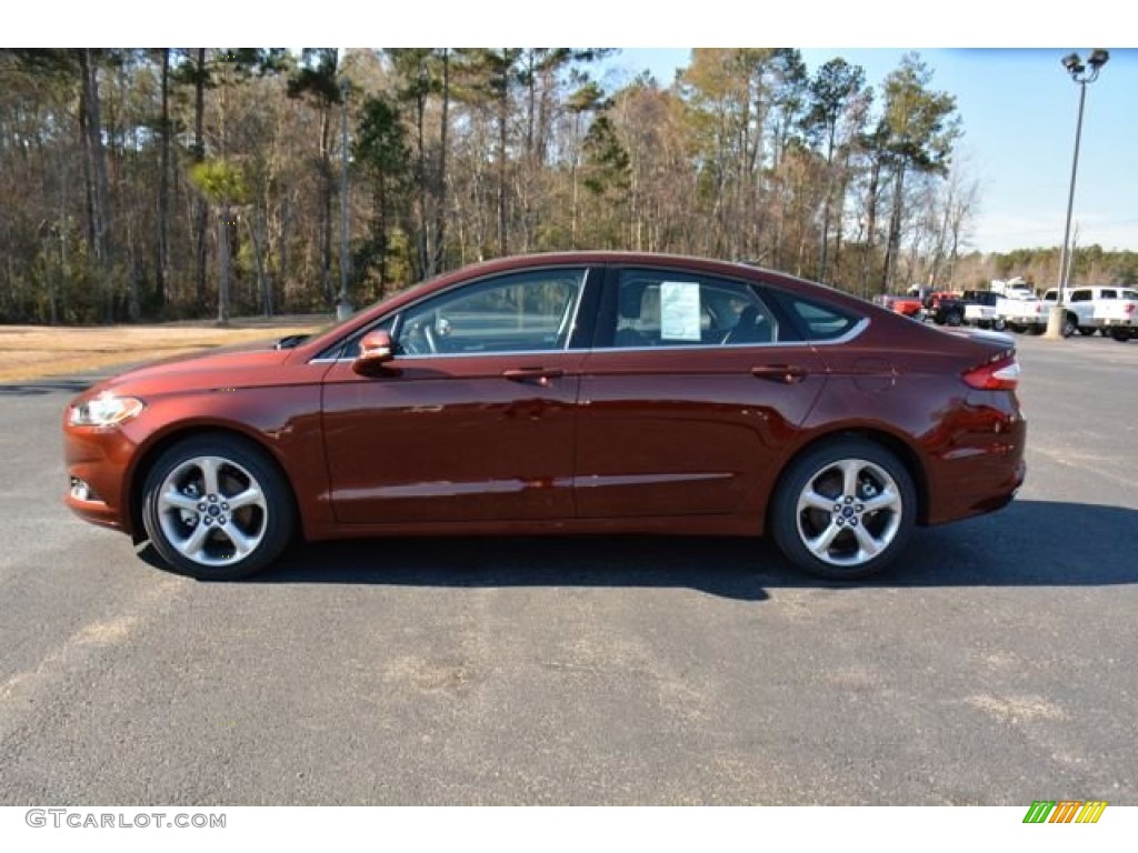 2015 Fusion SE - Bronze Fire Metallic / Charcoal Black photo #9