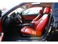 Coral Red/Black Dakota Leather Front Seat Photo for 2009 BMW 3 Series #101317737