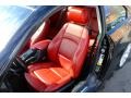 2009 BMW 3 Series Coral Red/Black Dakota Leather Interior Front Seat Photo