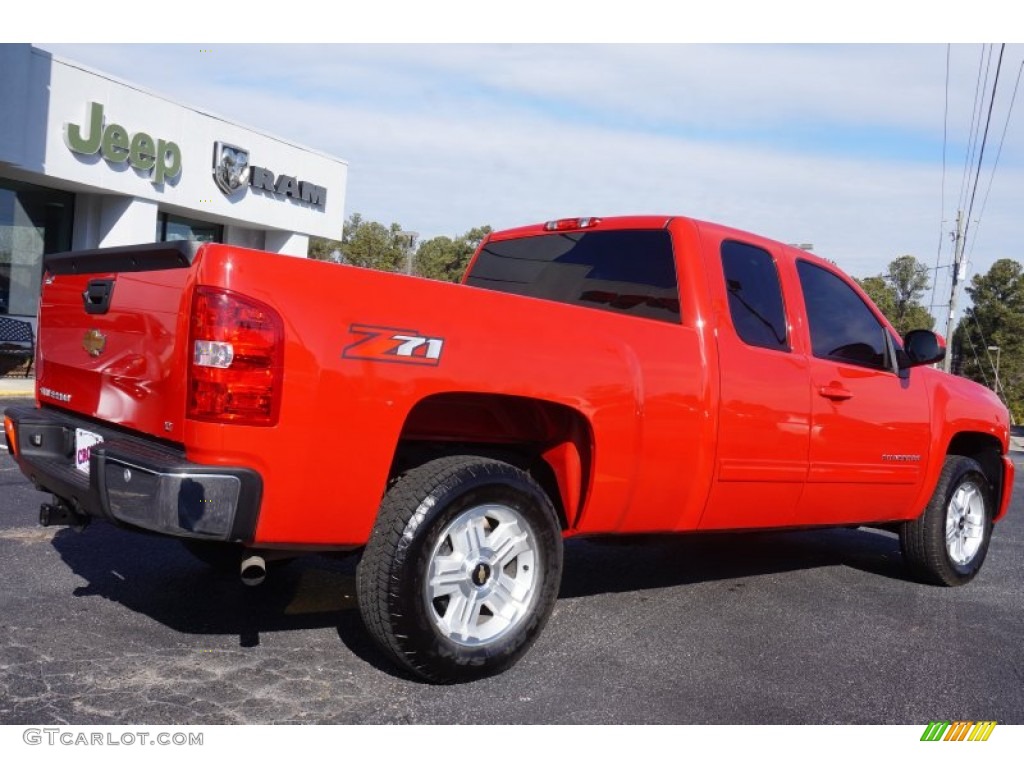 2013 Silverado 1500 LT Extended Cab - Victory Red / Ebony photo #7