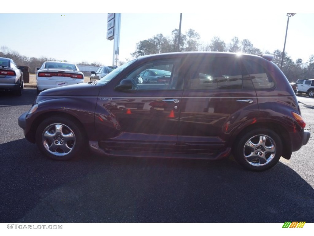 2002 PT Cruiser Limited - Deep Cranberry Pearlcoat / Taupe photo #4