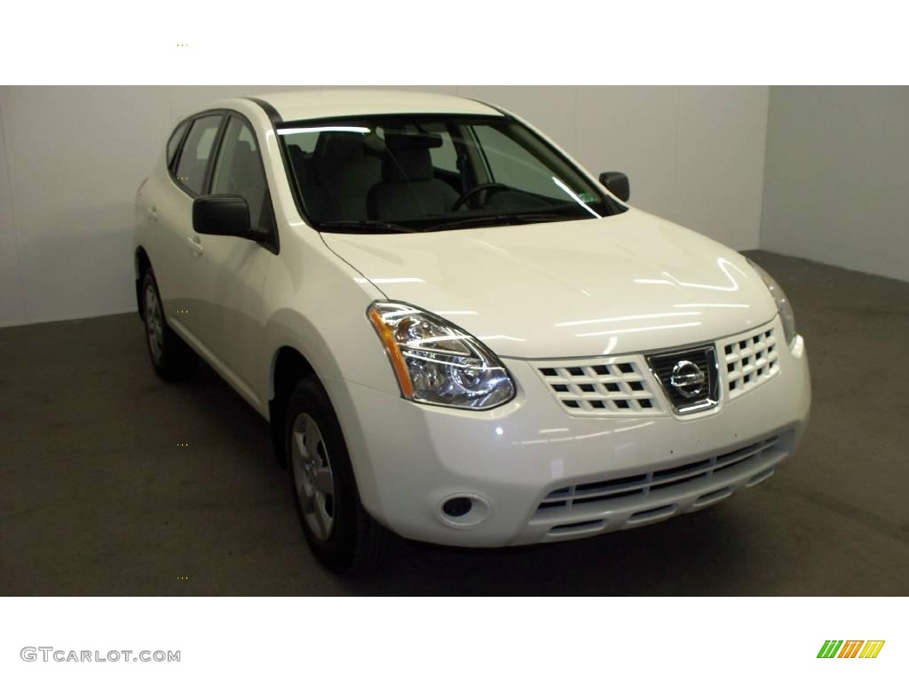 2008 Rogue S AWD - Phantom White Pearl / Gray photo #1