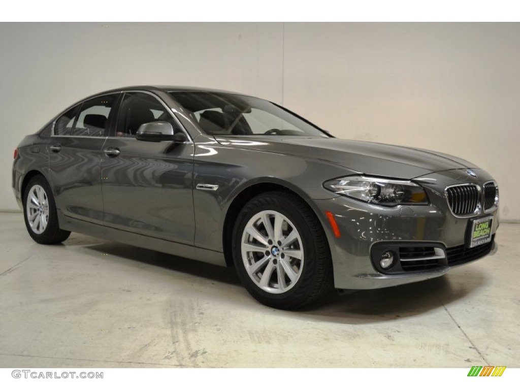 2015 5 Series 528i Sedan - Callisto Grey Metallic / Black photo #2