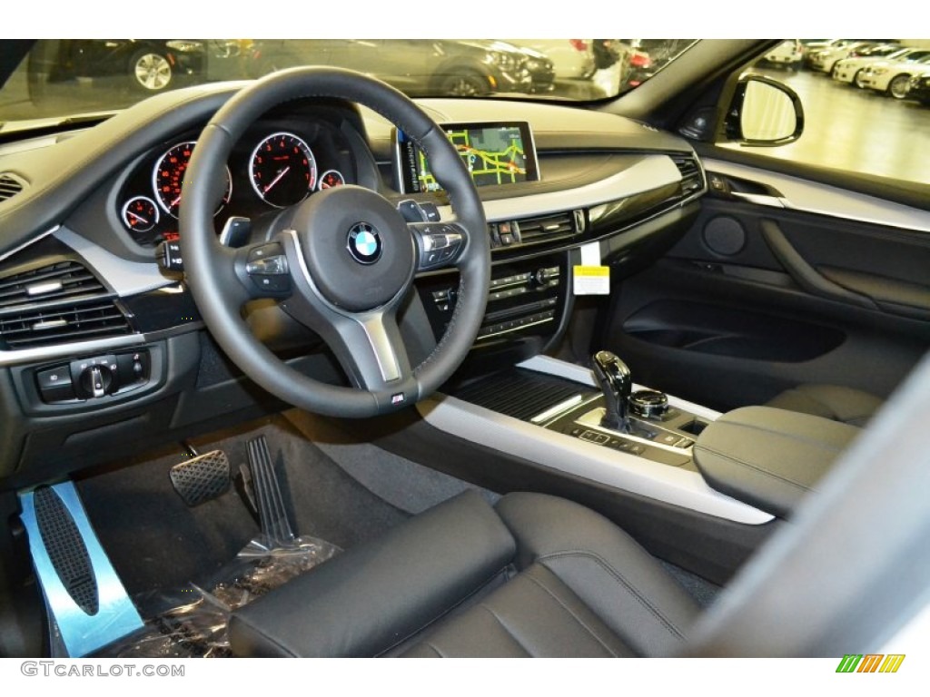 Black Interior 2015 BMW X5 xDrive50i Photo #101320548