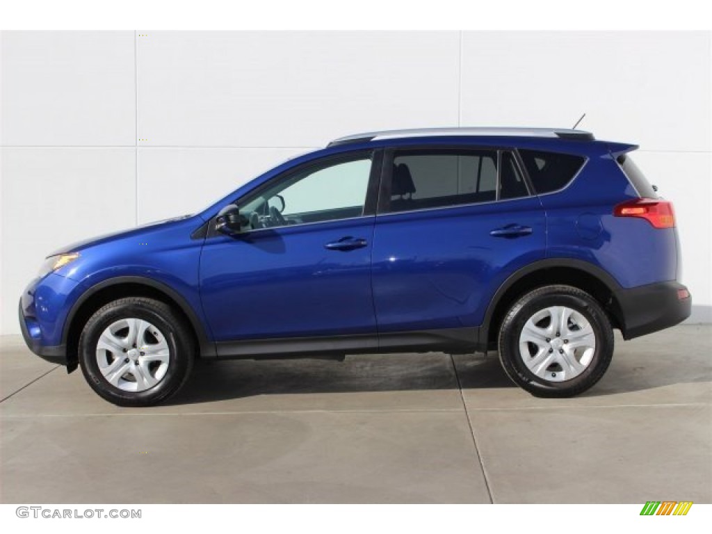 2014 RAV4 LE - Shoreline Blue Pearl / Black photo #6