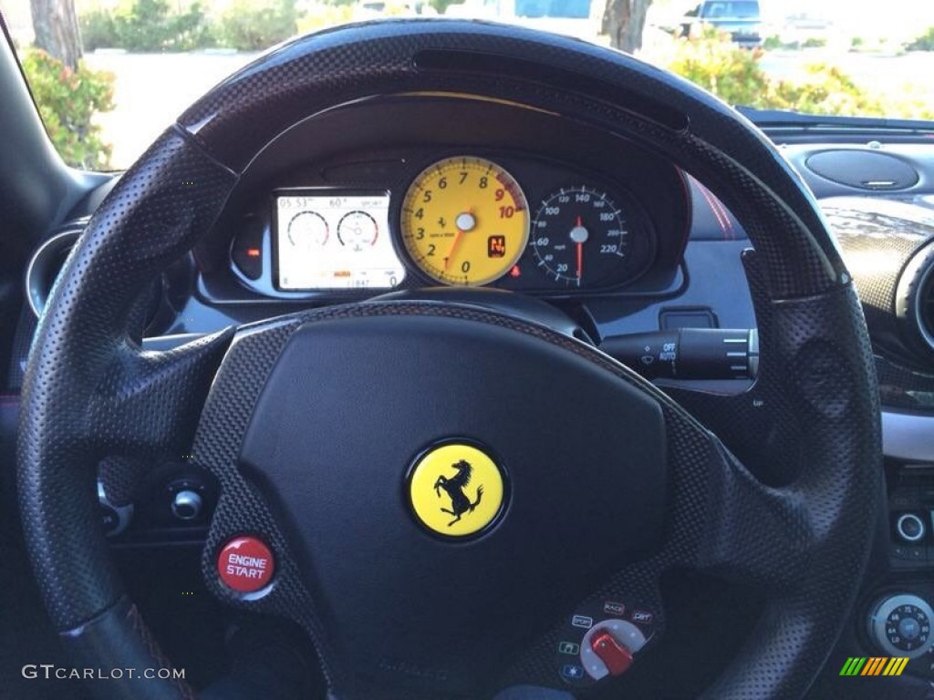 2008 Ferrari 599 GTB Fiorano F1 Black Steering Wheel Photo #101323576