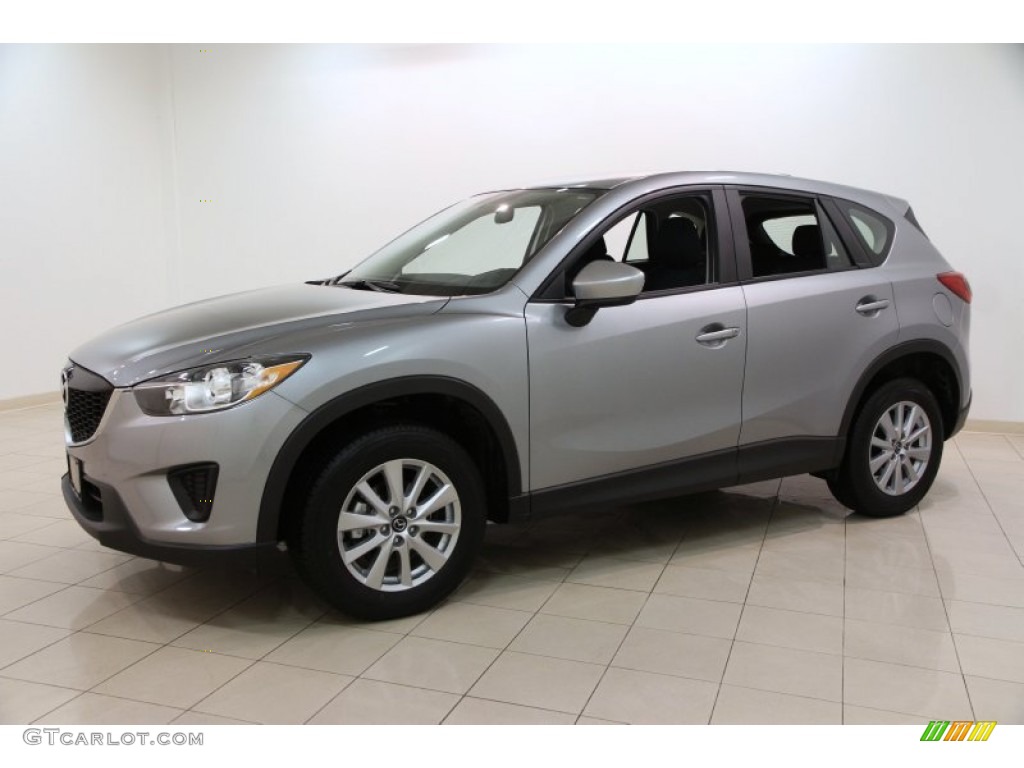 Liquid Silver Metallic 2014 Mazda CX-5 Sport AWD Exterior Photo #101324534