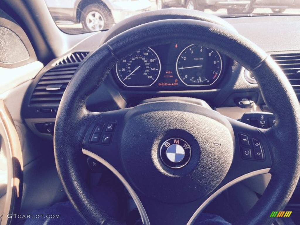 2009 1 Series 128i Convertible - Black Sapphire Metallic / Savanna Beige/Black Boston Leather photo #13