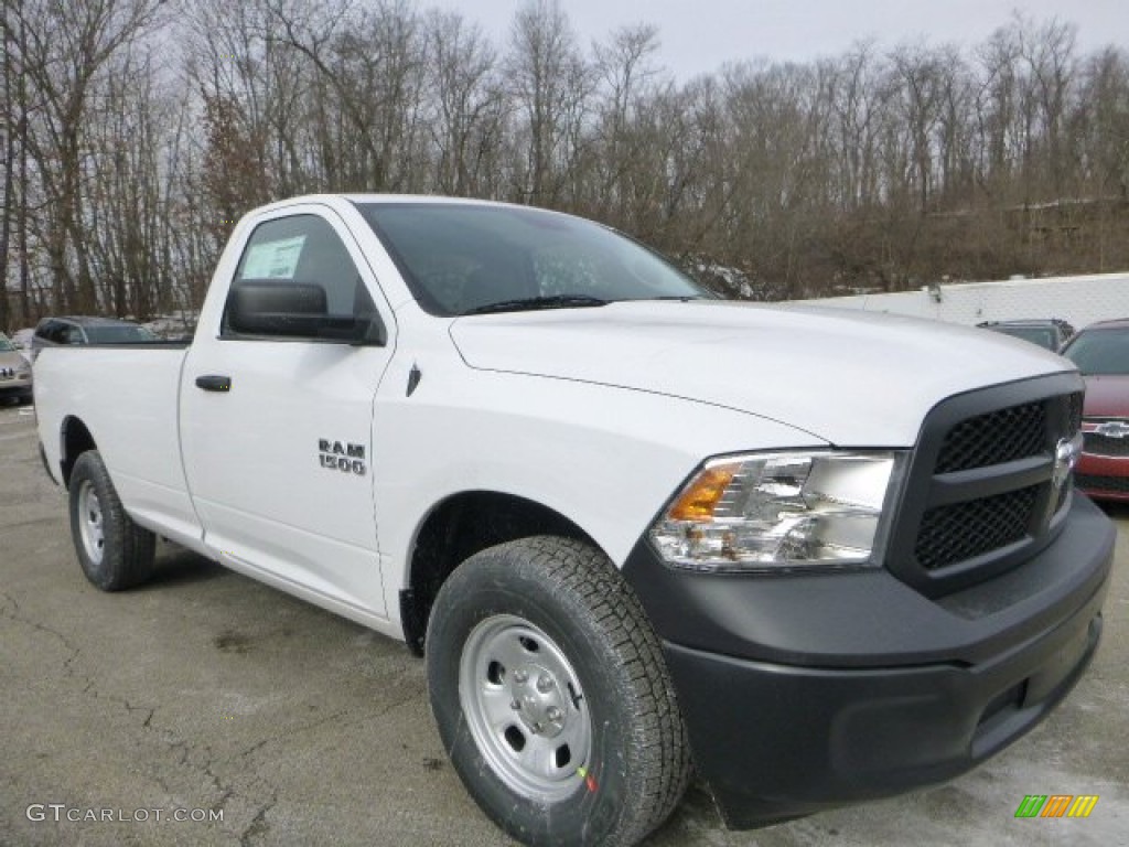 2015 1500 Tradesman Regular Cab 4x4 - Bright White / Black/Diesel Gray photo #8