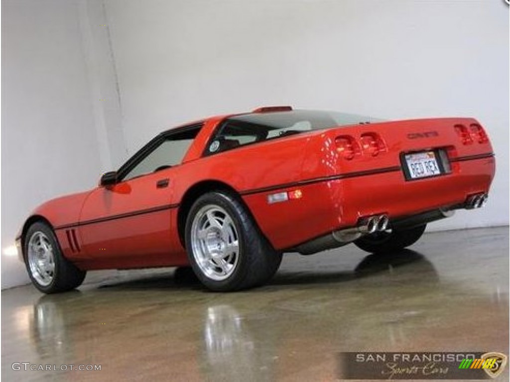 1990 Corvette ZR1 - Bright Red / Red photo #3