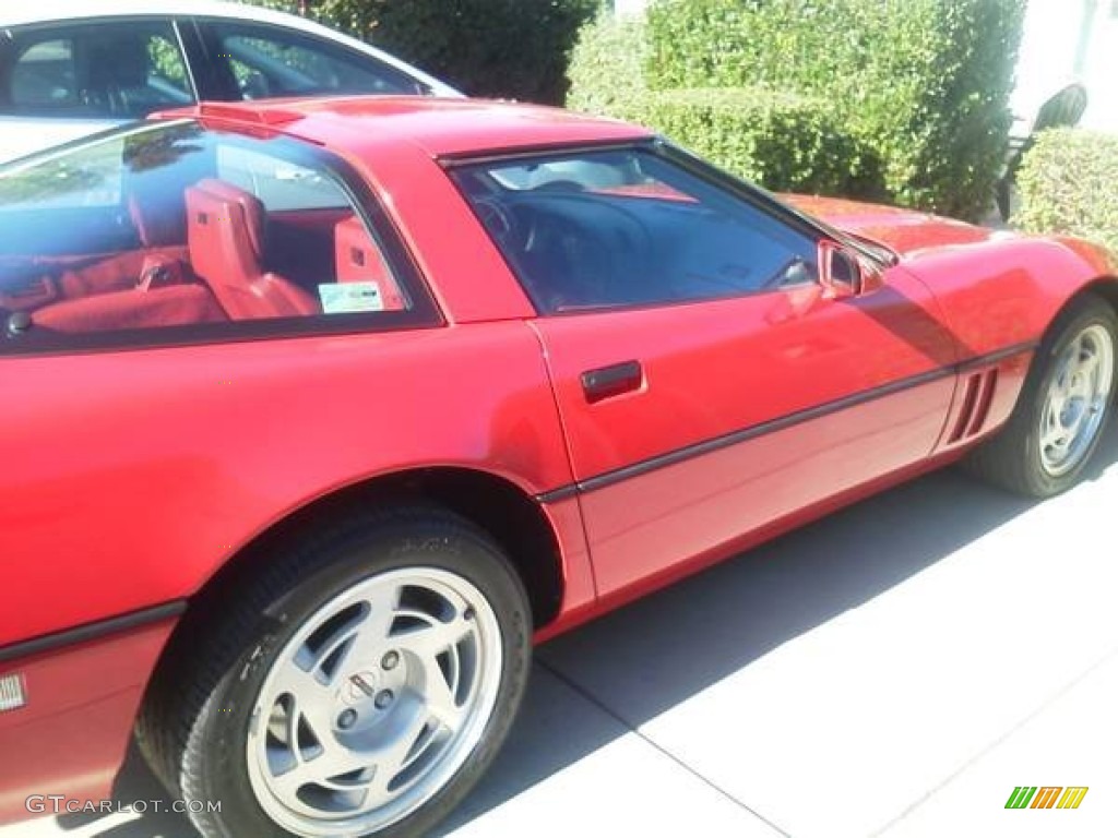 1990 Corvette ZR1 - Bright Red / Red photo #4