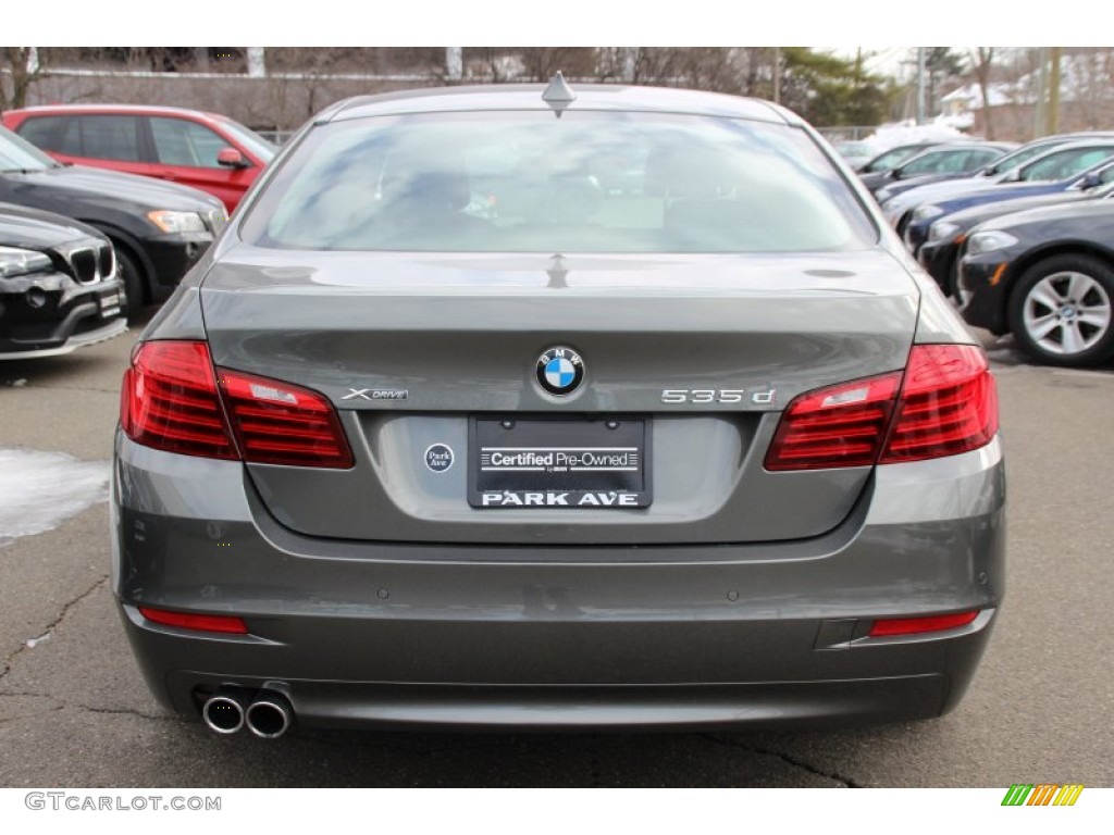 2014 5 Series 535d xDrive Sedan - Callisto Grey Metallic / Black photo #4
