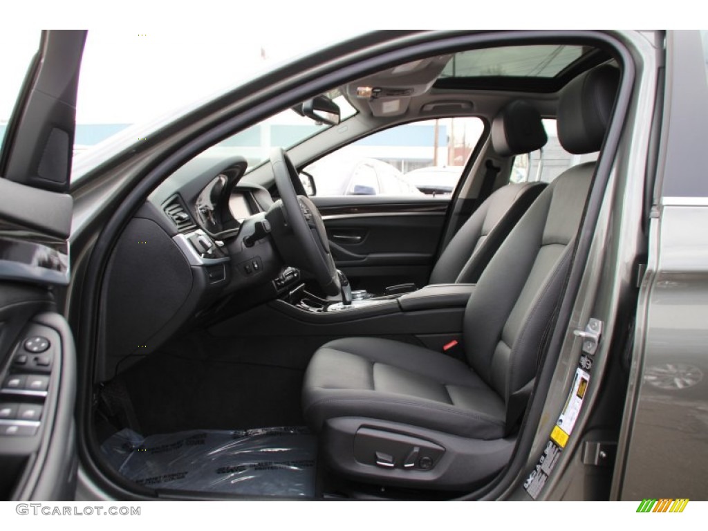 Black Interior 2014 BMW 5 Series 535d xDrive Sedan Photo #101330508