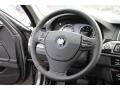 Black 2014 BMW 5 Series 535d xDrive Sedan Steering Wheel