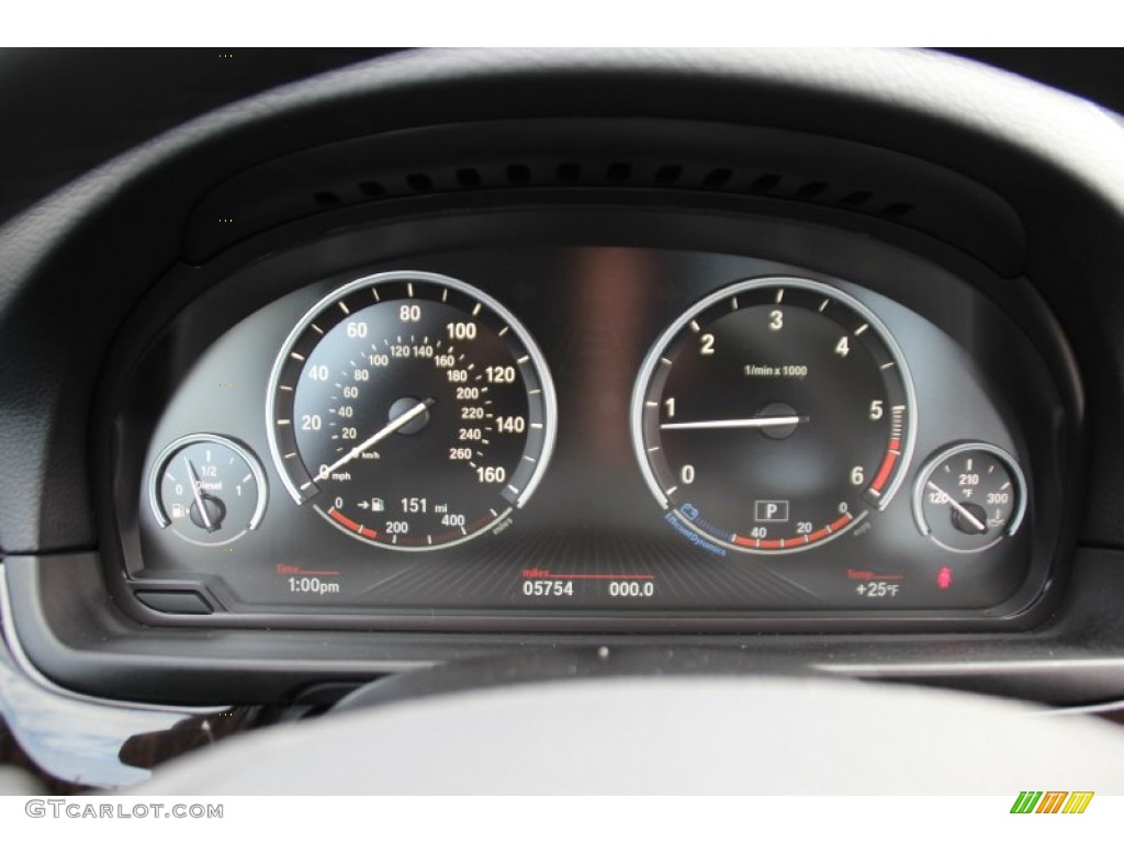 2014 BMW 5 Series 535d xDrive Sedan Gauges Photo #101330751