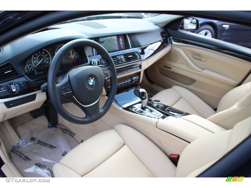 Venetian Beige Interior 2014 BMW 5 Series 535d xDrive Sedan Photo #101331357