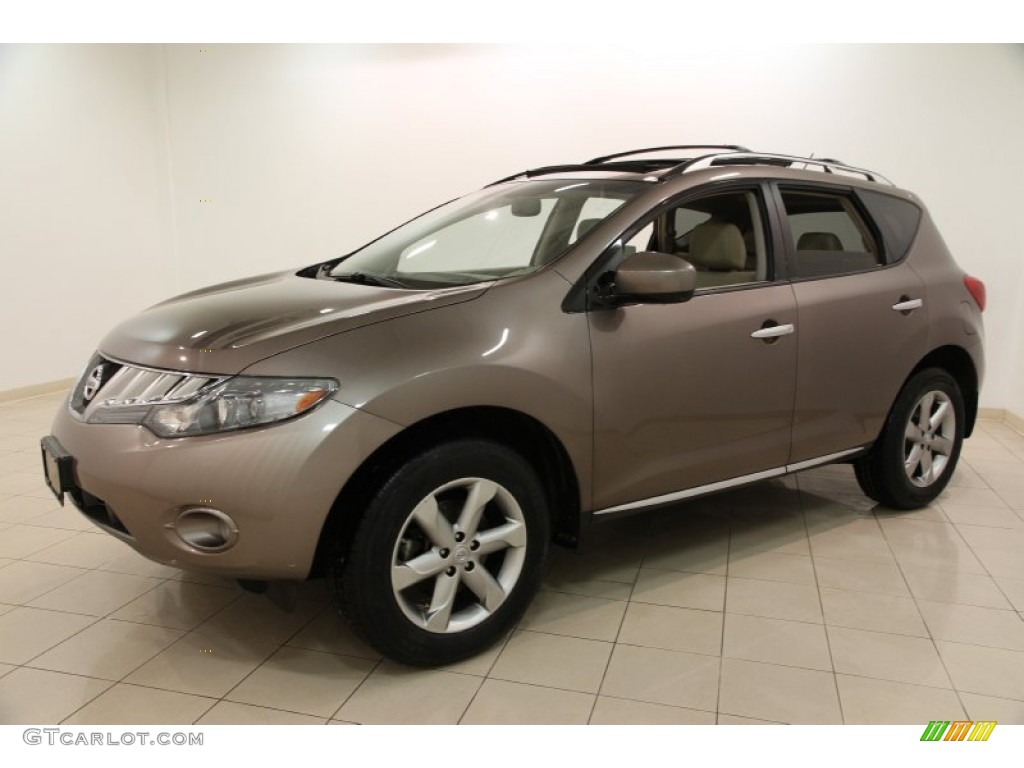 2009 Murano SL AWD - Tinted Bronze Metallic / Beige photo #3