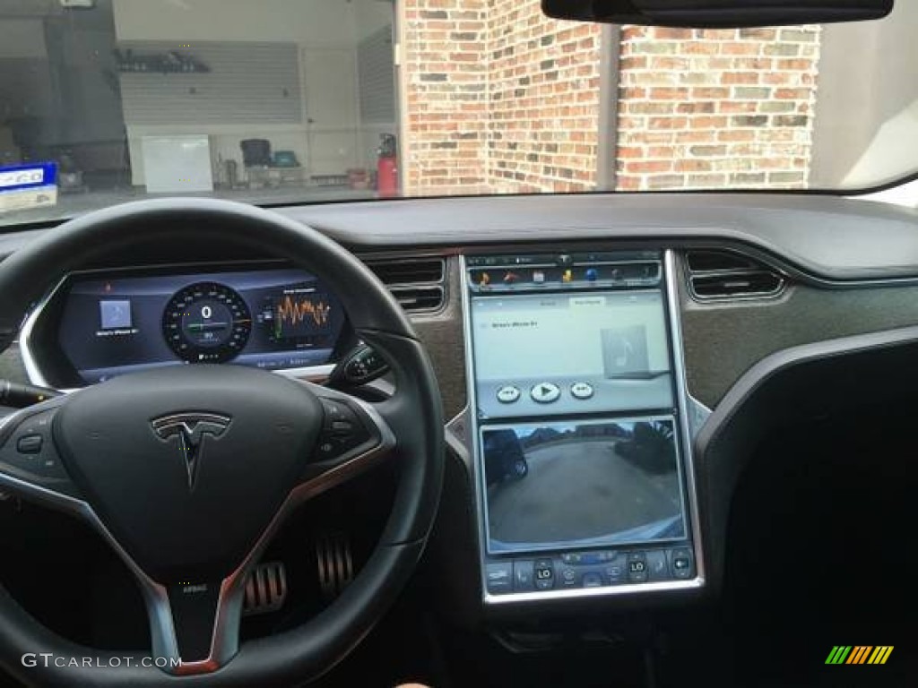 2013 Tesla Model S P85 Performance Black Dashboard Photo #101332431