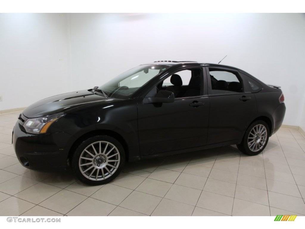 Ebony Black 2011 Ford Focus SES Sedan Exterior Photo #101332695