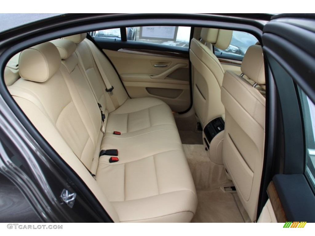2012 5 Series 528i xDrive Sedan - Milano Beige Metallic / Venetian Beige photo #22