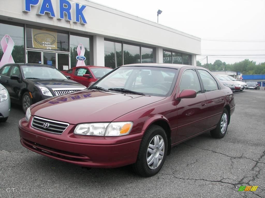 2000 Camry LE - Vintage Red Pearl / Oak photo #1