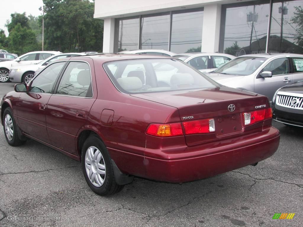 2000 Camry LE - Vintage Red Pearl / Oak photo #4