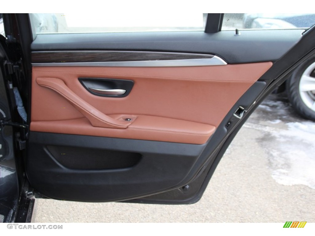 2012 5 Series 528i xDrive Sedan - Dark Graphite Metallic II / Cinnamon Brown photo #18