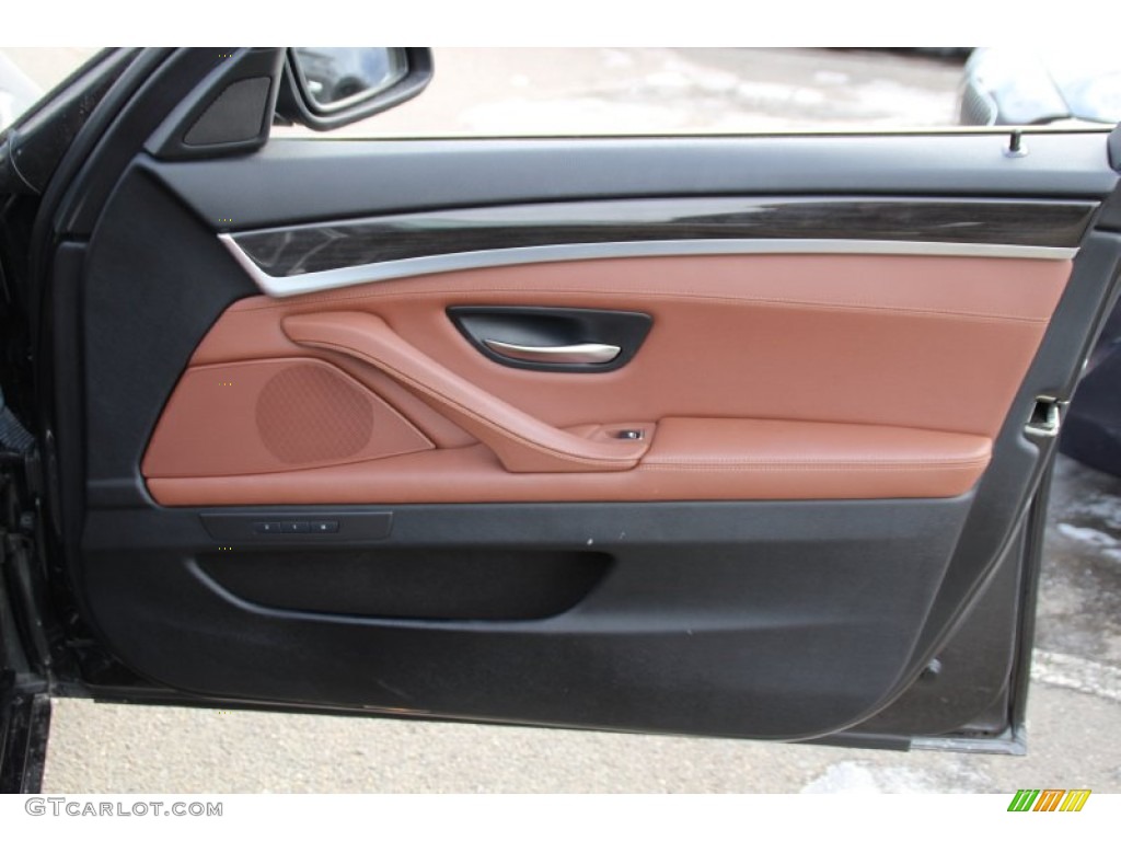 2012 5 Series 528i xDrive Sedan - Dark Graphite Metallic II / Cinnamon Brown photo #20