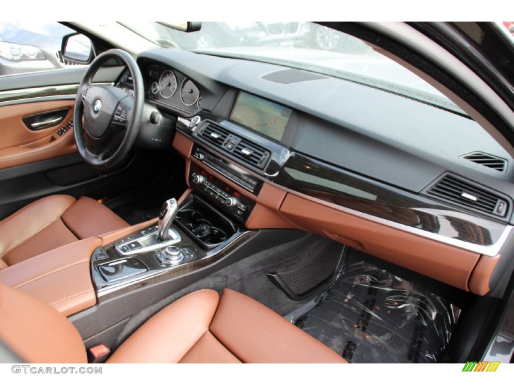 2012 5 Series 528i xDrive Sedan - Dark Graphite Metallic II / Cinnamon Brown photo #21