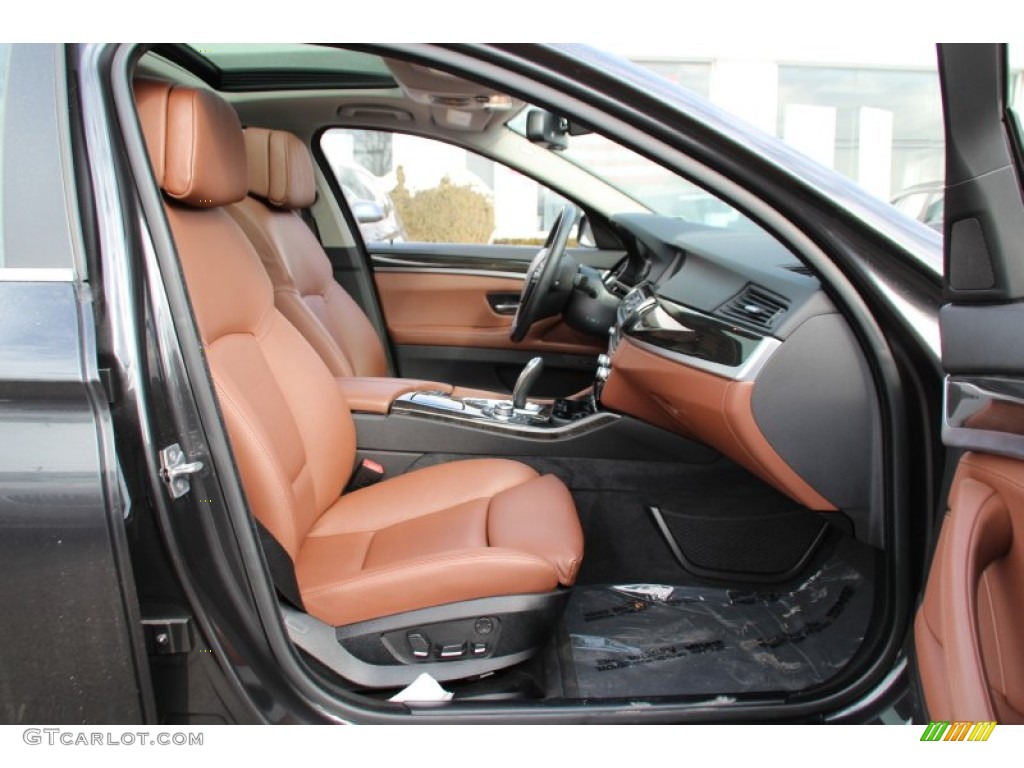 2012 5 Series 528i xDrive Sedan - Dark Graphite Metallic II / Cinnamon Brown photo #22
