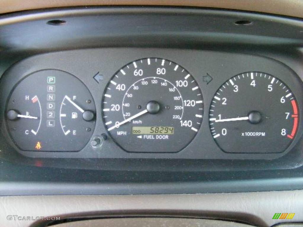 2000 Camry LE - Sailfin Blue Metallic / Oak photo #16