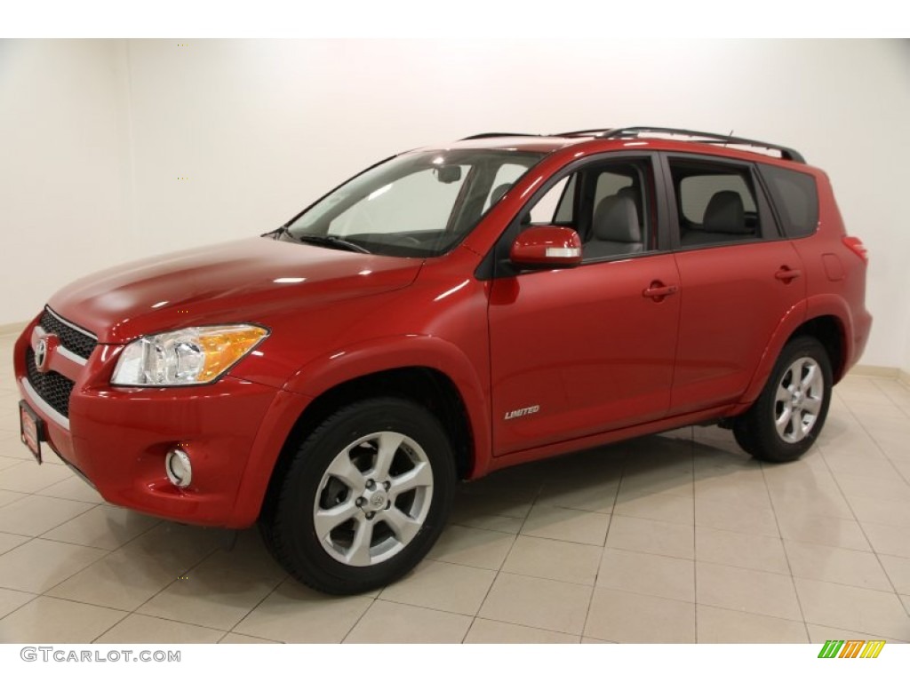 2011 RAV4 Limited 4WD - Barcelona Red Metallic / Ash photo #3