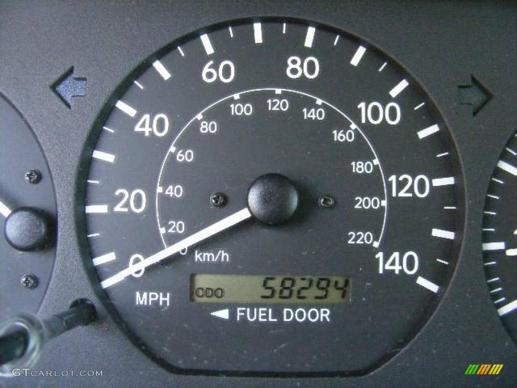 2000 Camry LE - Sailfin Blue Metallic / Oak photo #17