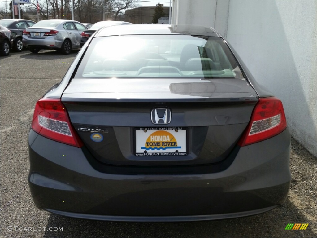 2013 Civic LX Coupe - Polished Metal Metallic / Gray photo #8